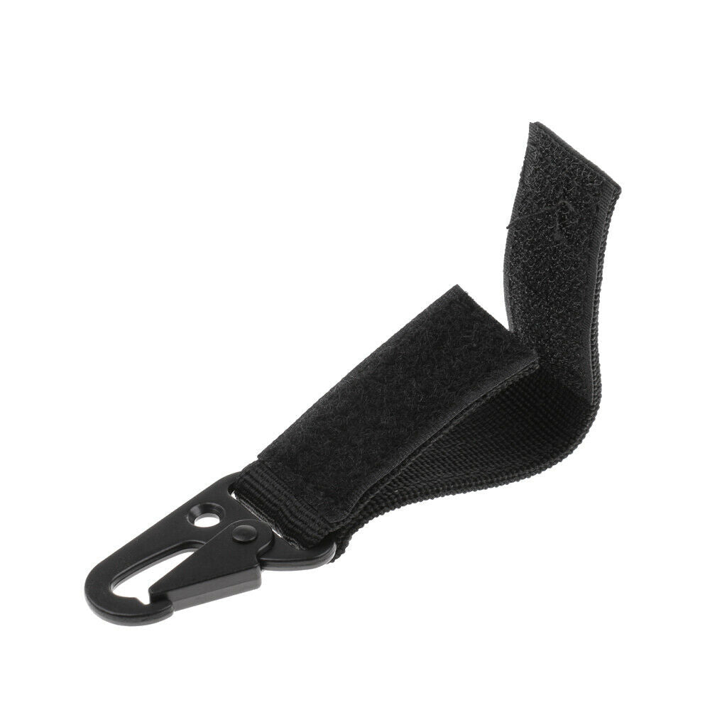 Webbing Buckle Tool Outdoor Camping D-carabiner Key Hook Hunting Black