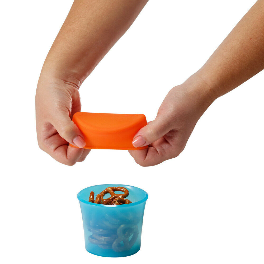 B11125 Boon SNUG Silicone Snack Lid with Cup for Baby & Toddler Age 9m+