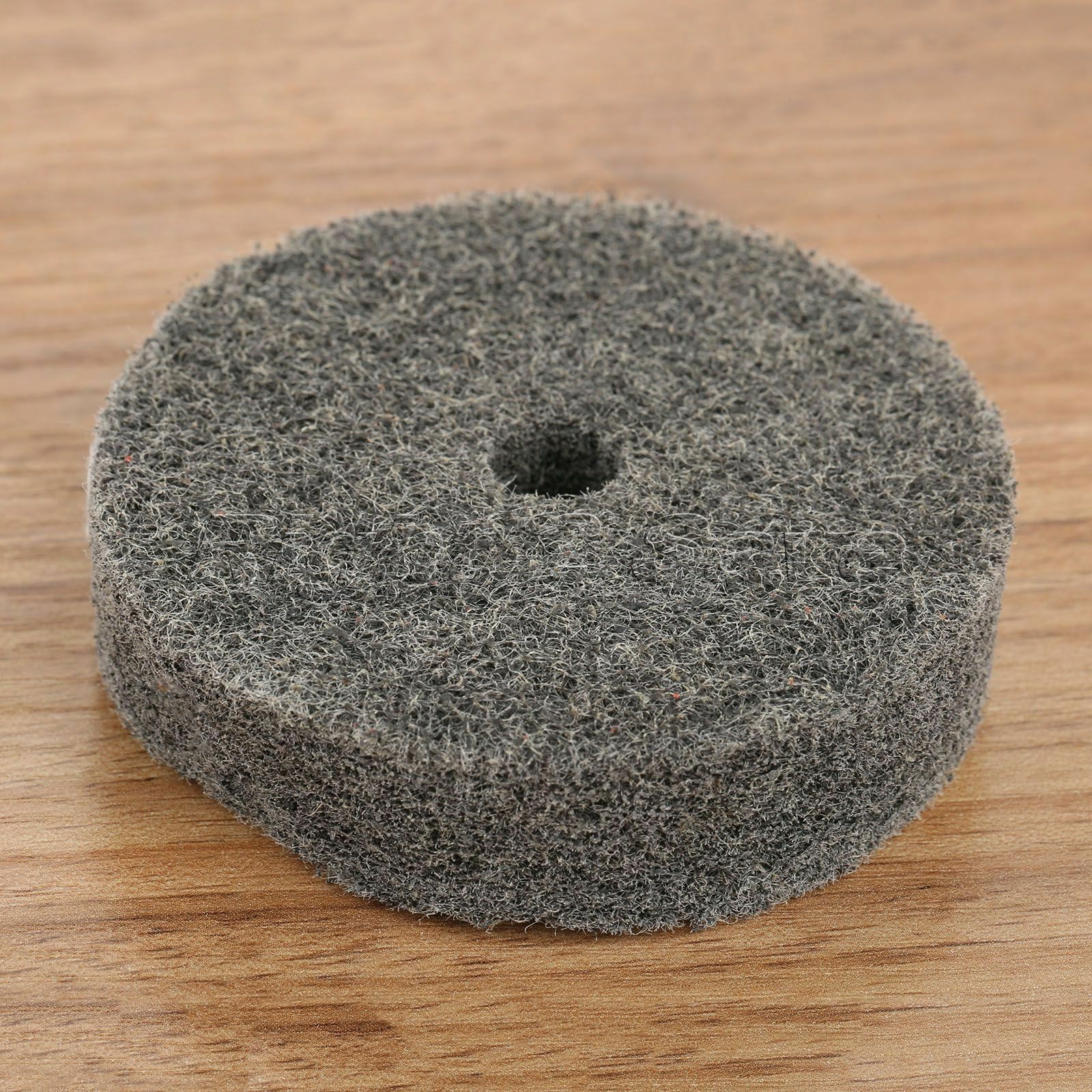3" 75mm Gray Fiber Round Polishing Polisher Buffing Pad Mop Wheel For Rotary