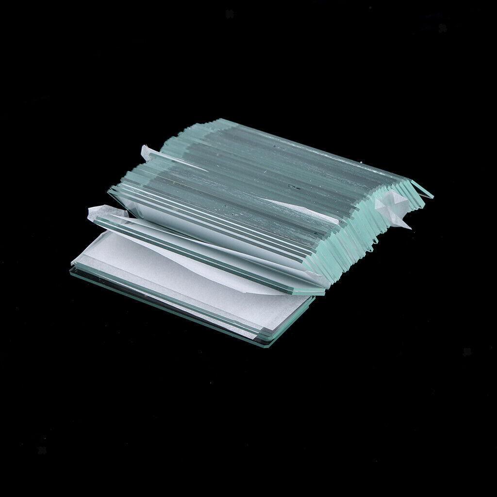 Glass Pre-cleaned Microscope Slides Ground Edge Kids Basic Biological Science