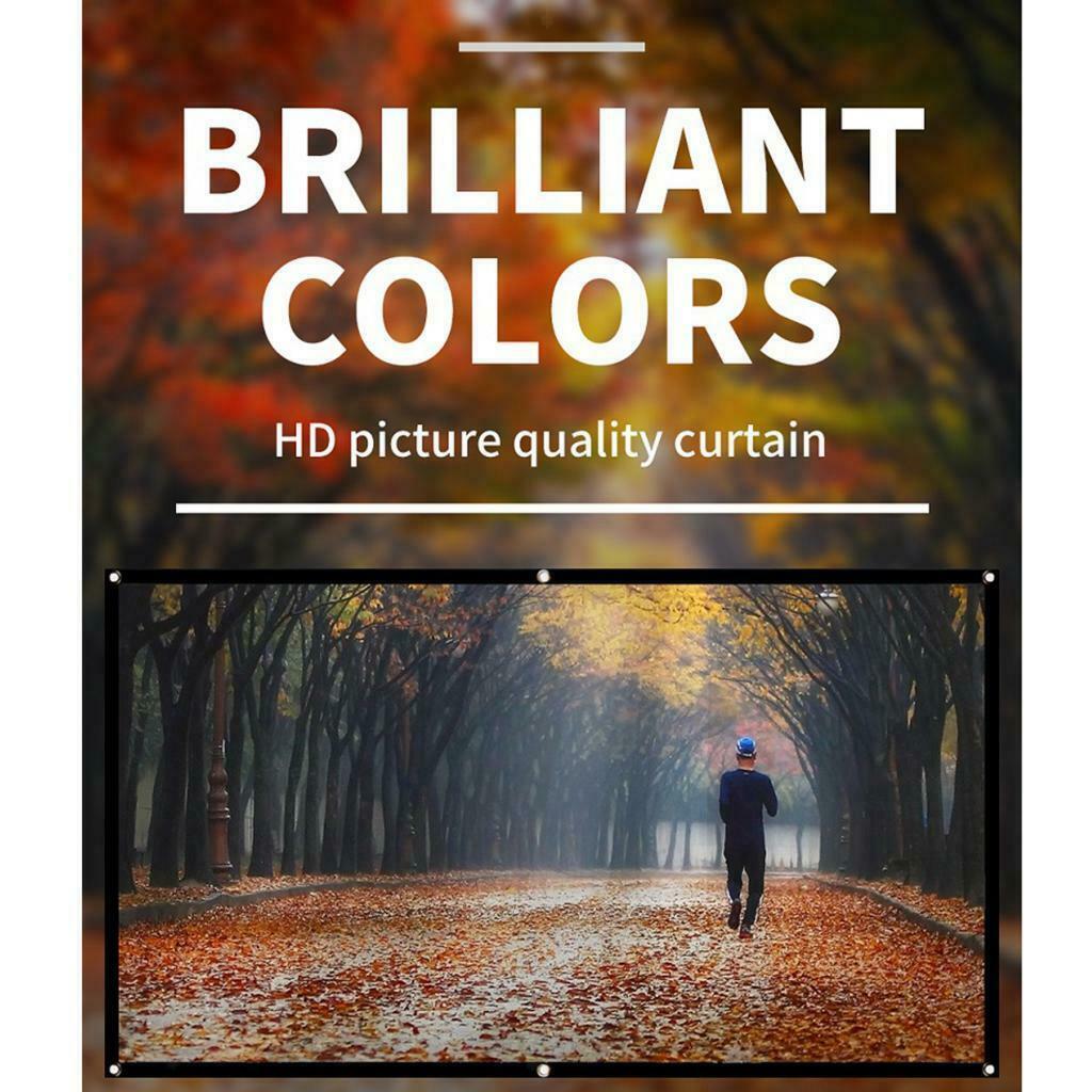 Projector 120" inch 16:9 Foldable Portable Screen for Home Theater Travel
