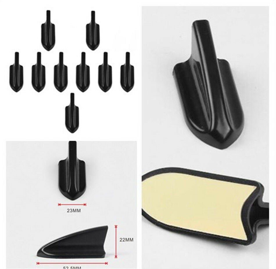 10pcs High Quality Air Vortex Generator Diffuser Kit for Car Roof Spoilers Wings