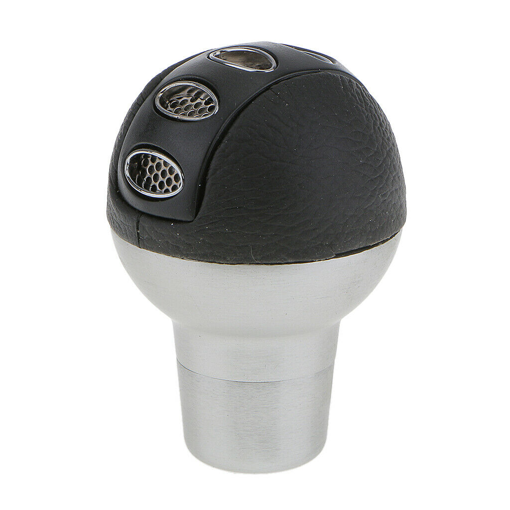 Car Leather Manual Gear Head Business Gear Stick Knob Selector Shifter Lever
