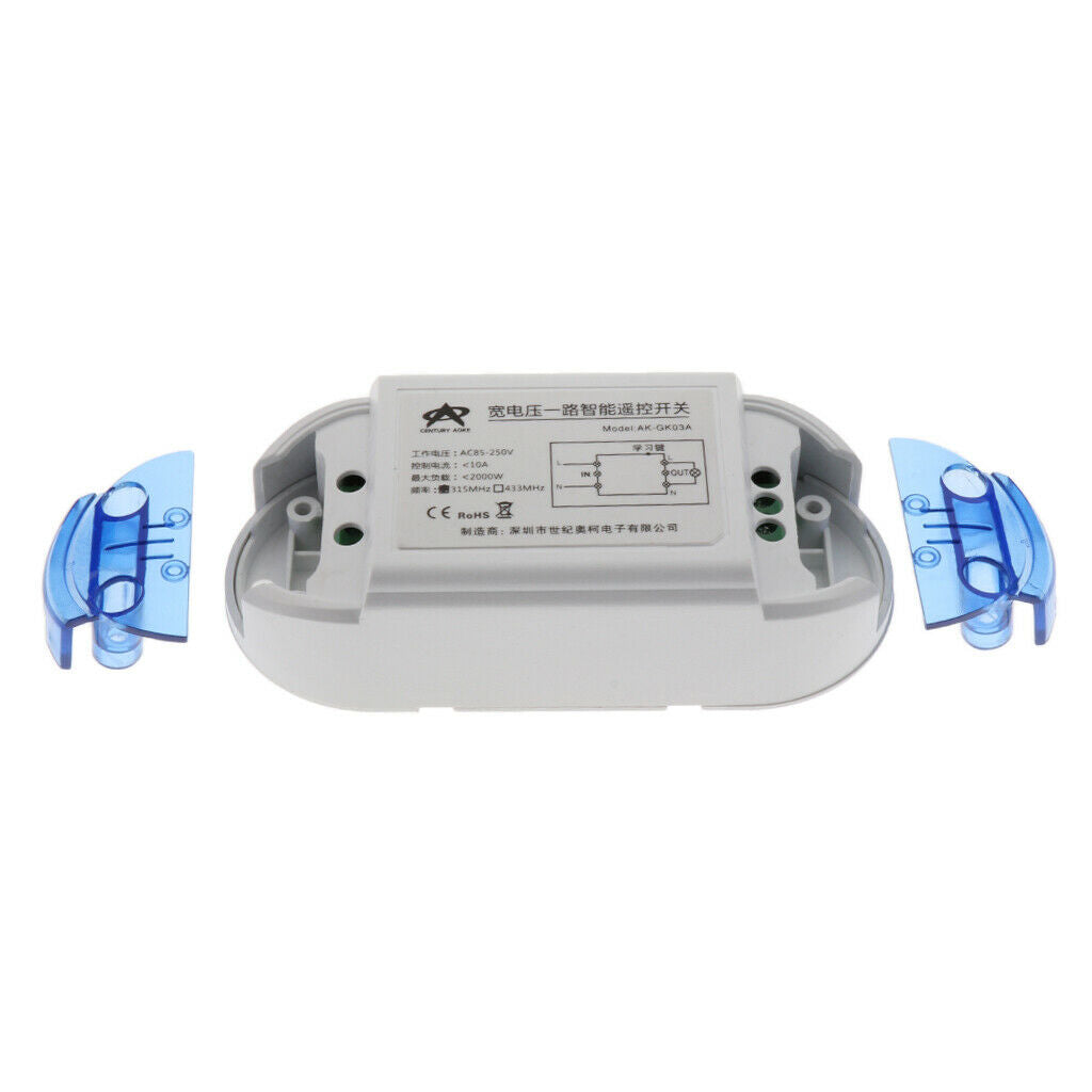 AC85V-250V Universal Single-Circuit Switch 2 Buttons Remote Controller