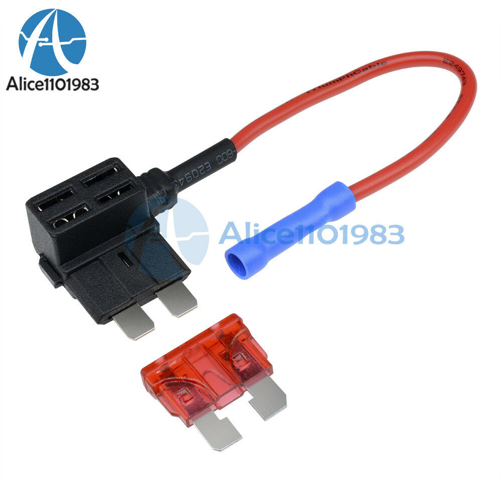 12V Car Add-a-circuit Fuse TAP Adapter Standard ATM APM Auto Blade Fuse Holder