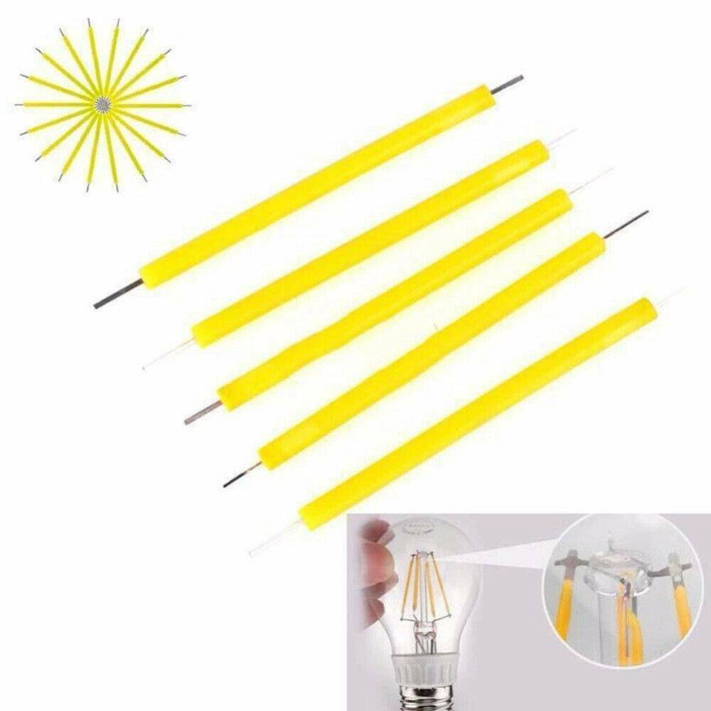 10x 3V Super Bright COB LED Solar Filament Bulb Candle Light Home Lamp Source@