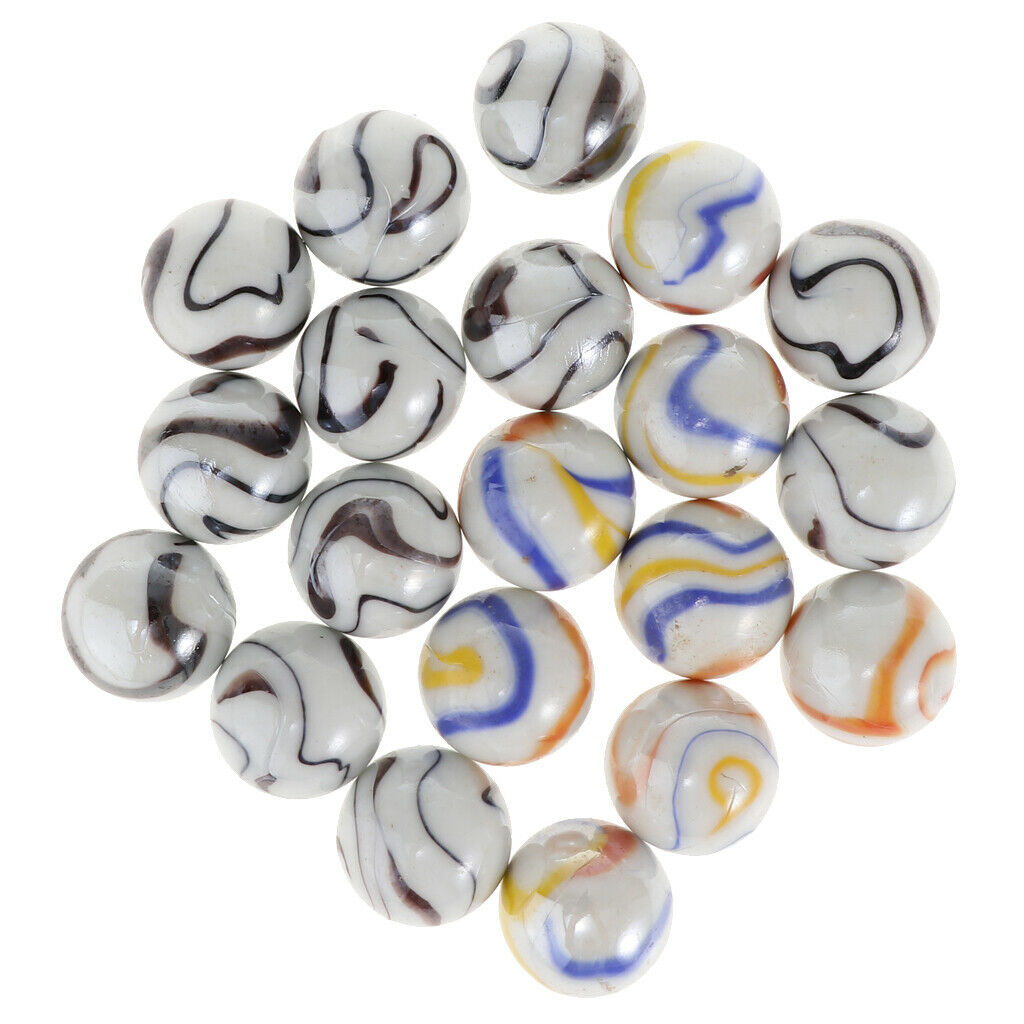 20pcs 25mm Glass Marbles Glass Balls Toys for Decoration Toys,