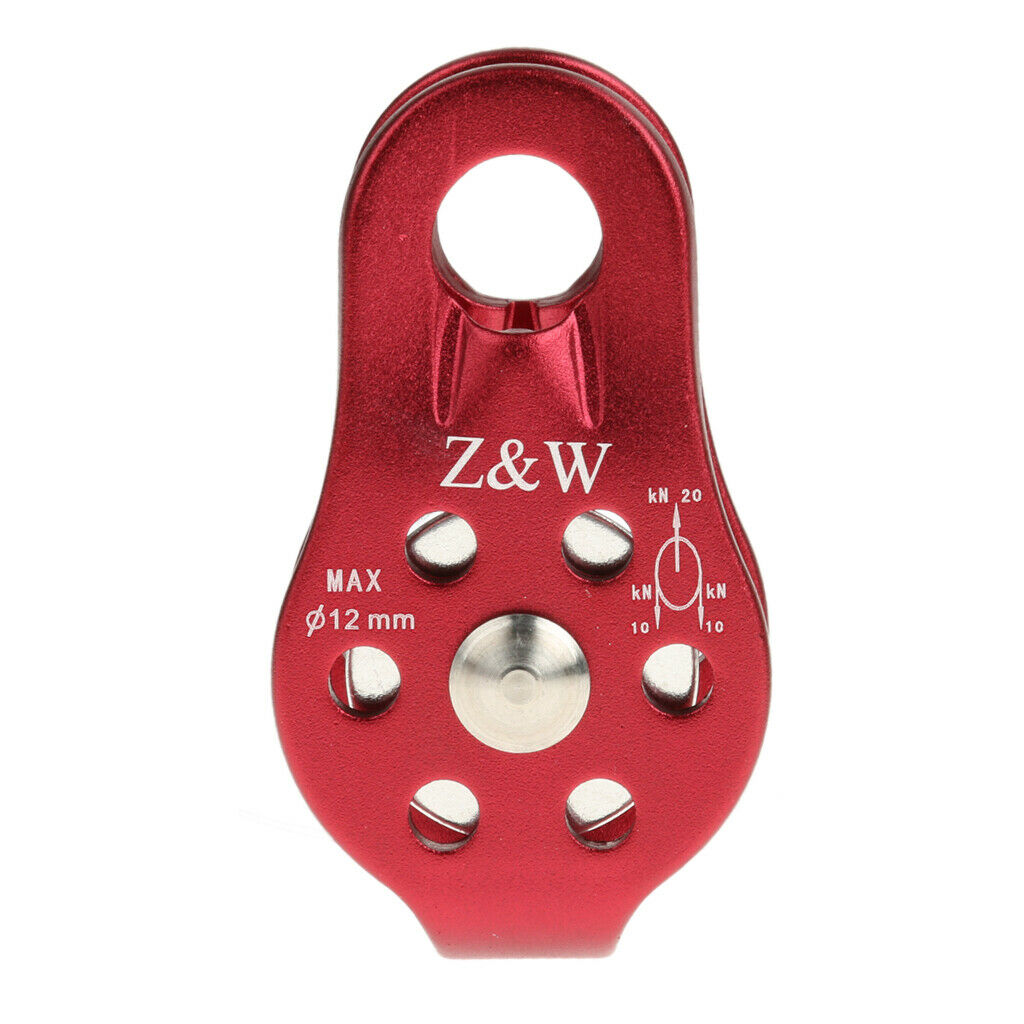 Fixed Rope Pulley for Climbing + 2 Self-locking Carabiners Outdoor Sport