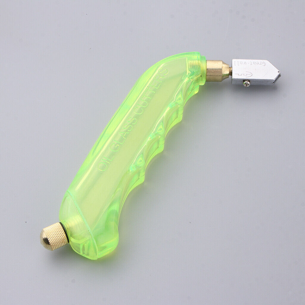 Grip Glass Cutter with Oil Reservoir Glass Cutting Tools Light Green