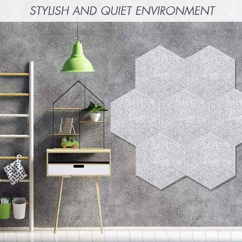 6 Pcs Acoustic Foam Panel Hexagon Acoustic Panels for Acoustic Treatment,BevC8B4