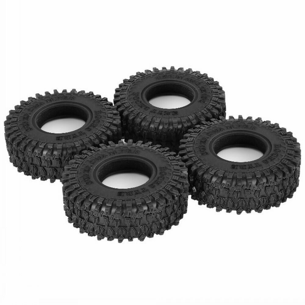 1.0 Soft Rubber All Terrain Tire for 1/24 RC Axial SCX24 90081 AXI00002 Deadbolt