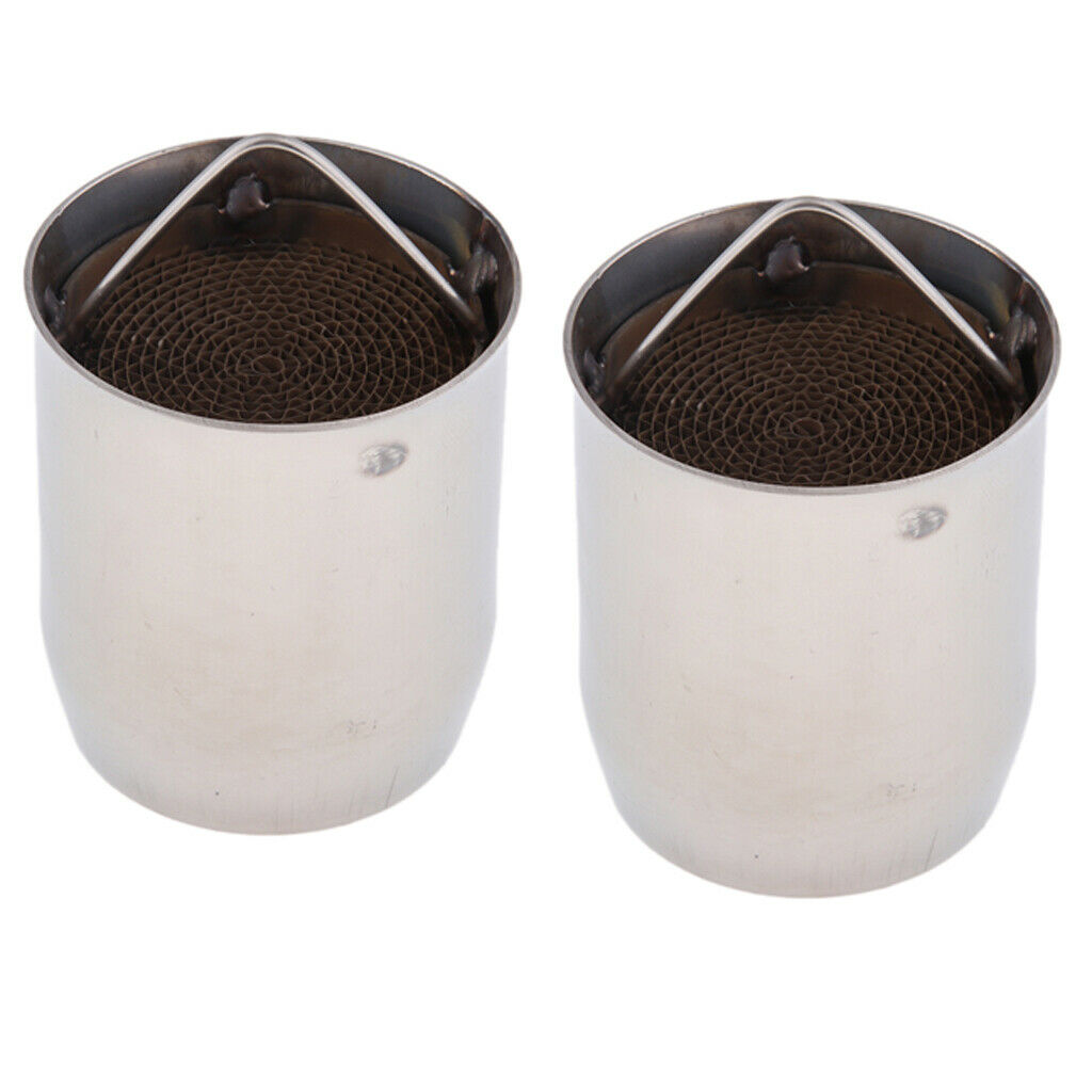 2 PCs 60mm Motorbike Exhaust Pipe Muffler Insert Baffle DB Killer Silencer, New