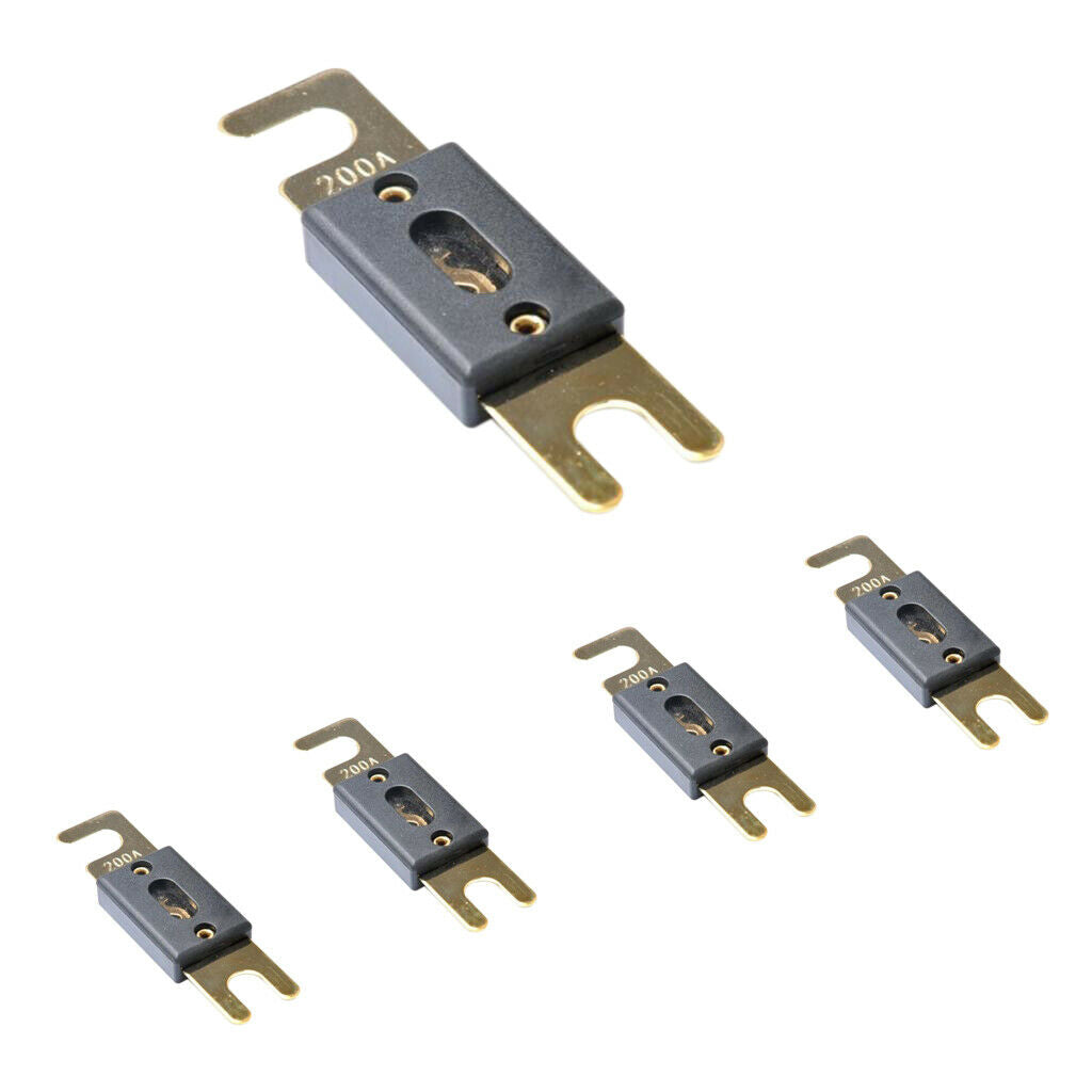 5pcs ANL Fuse Circuit Breaker Protect 200 Amp 200A Replacement for Car