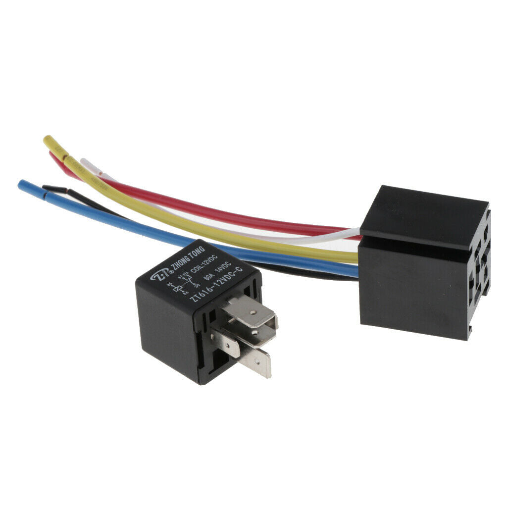Auto Vehicle 80 Amp SPDT 5Pin DC 12 / 24V Relay Module