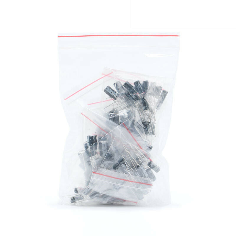 120pcs 1UF-470UF Component package Electrolytic capacitor package Capacitors