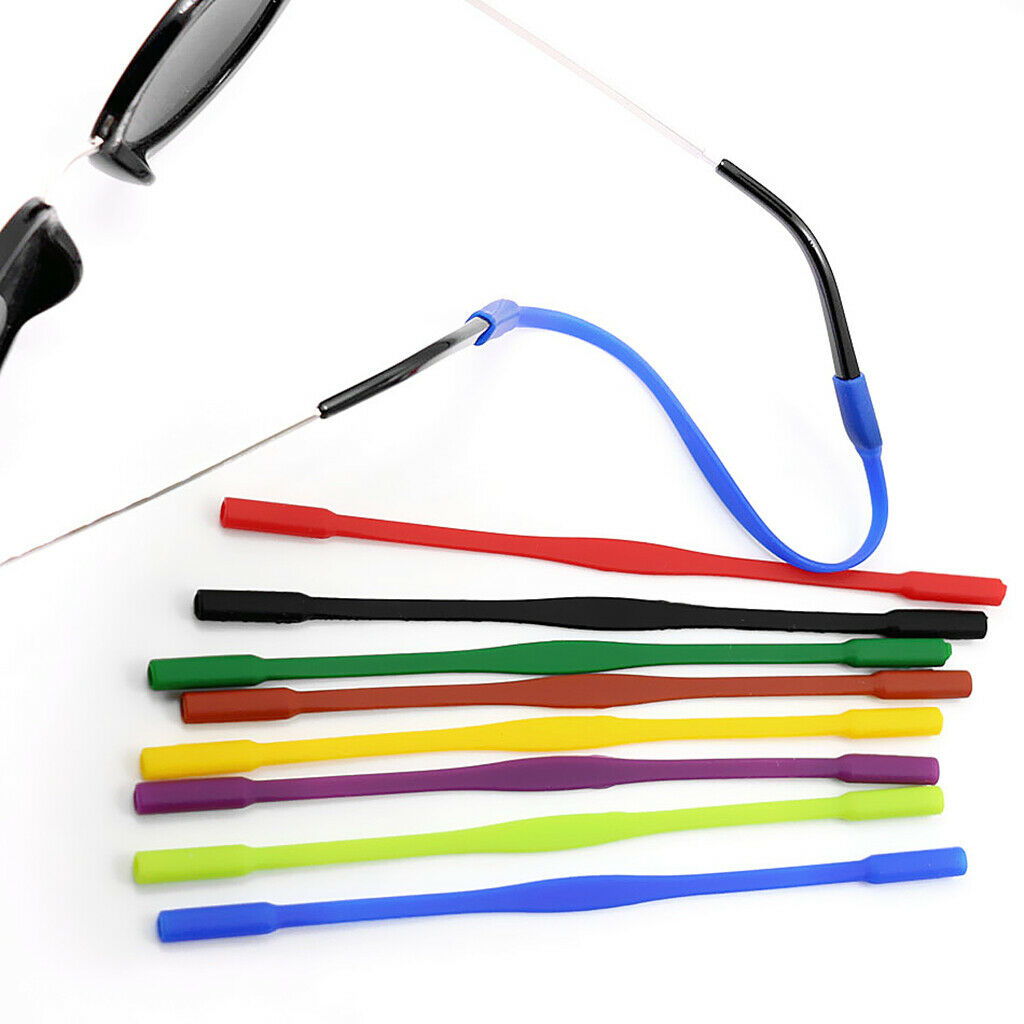 Kids Silicone Anti-Slip Glasses Eyeglass Strap - 8 Pack