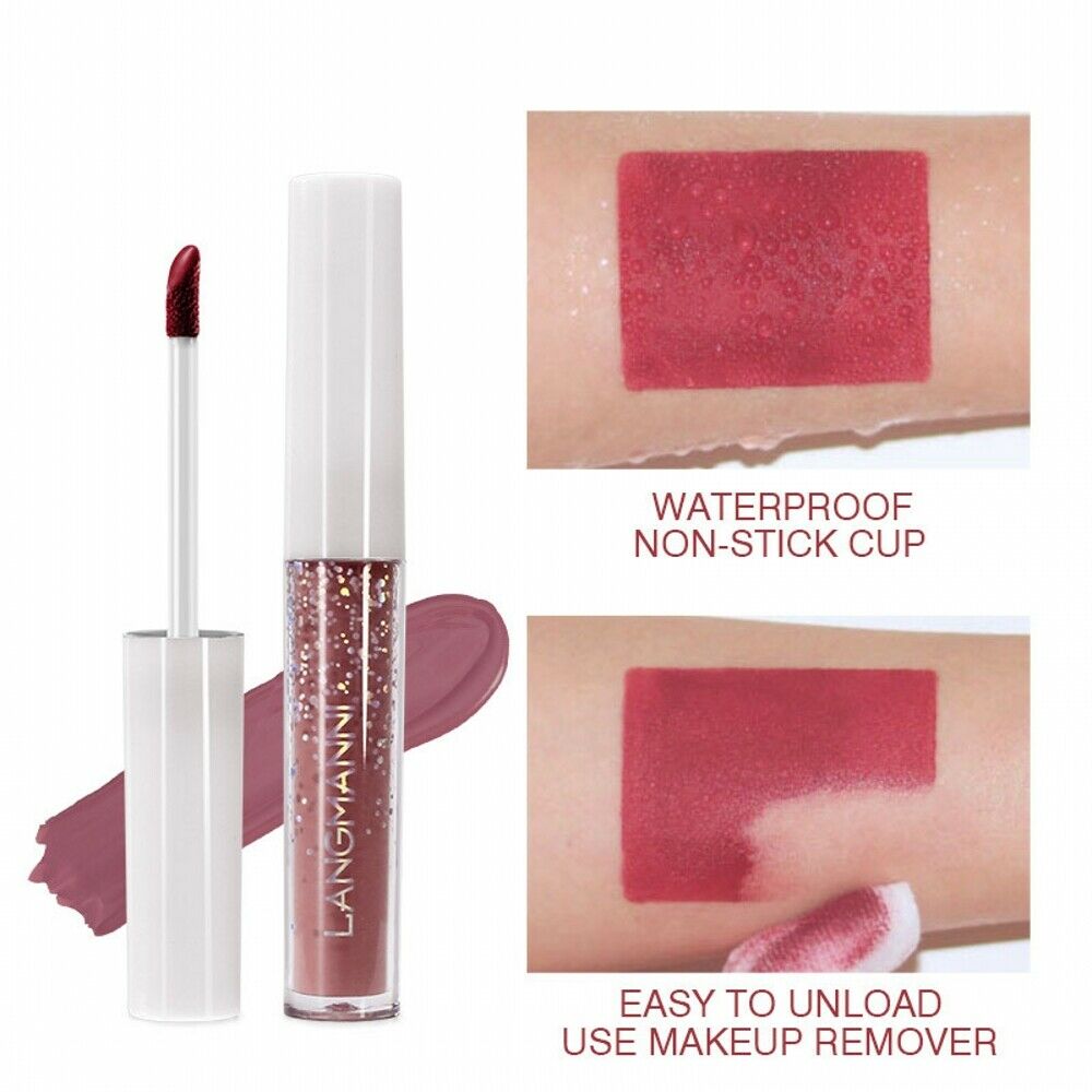 Matte Waterproof Non-stick Cup Long Lasting Lip Gloss Gift Set 24 Lip Gloss Set