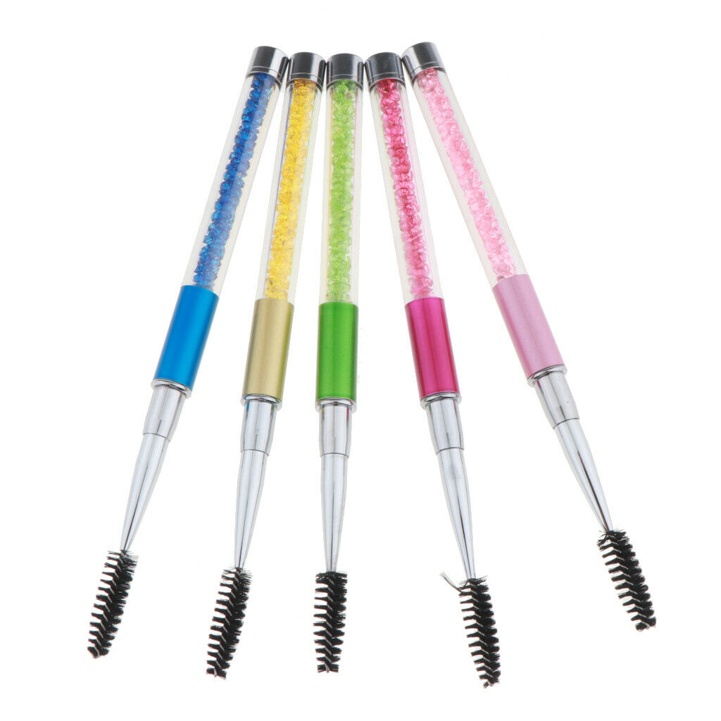 5tlg. Eyelash Brush Set Eyelash Extension Make Up Mascara Brush (Rhinestone