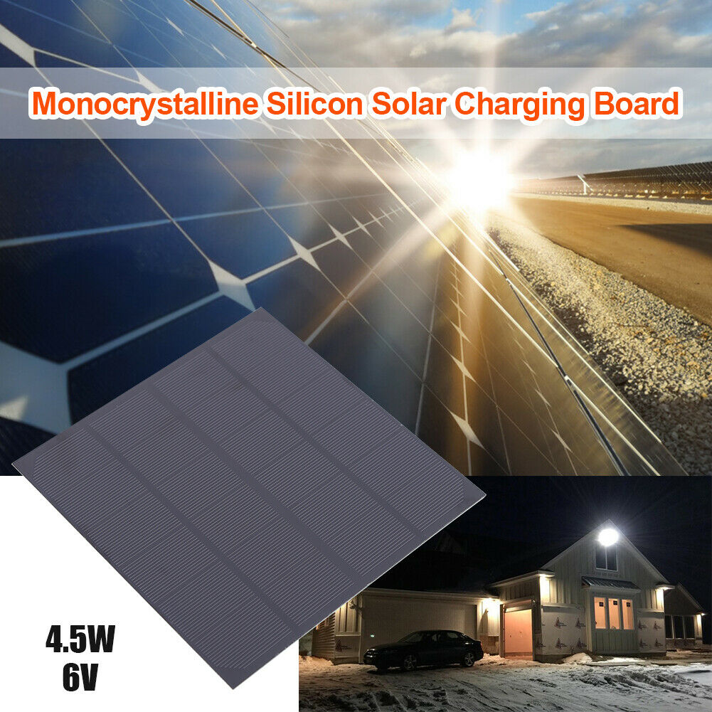 4.5W 6V Mini Solar Panel Board Solar Battery Cell Chargers Charging Module @