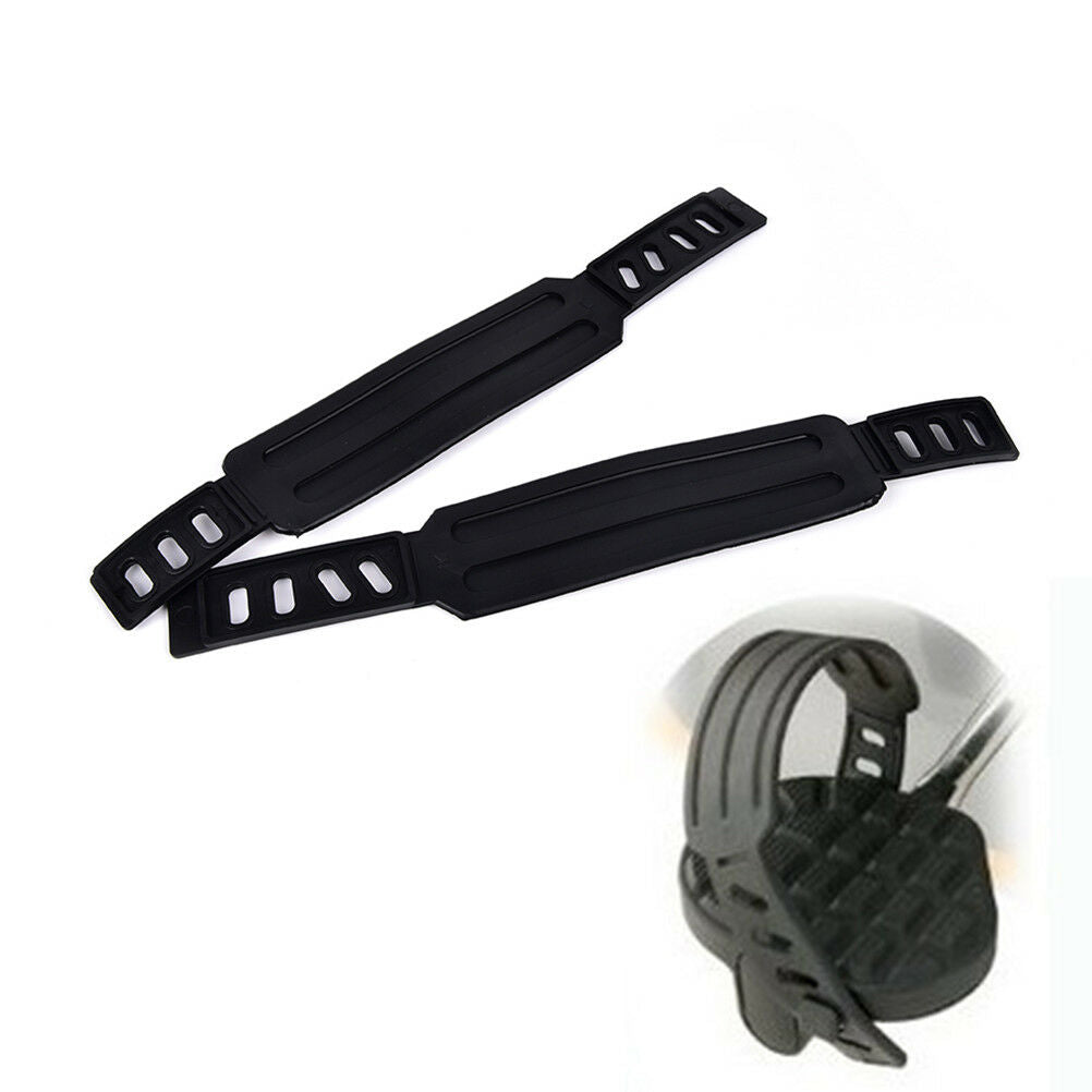 1 Pair Pedal Straps Belts Fix Bands Tape Generic For Fitness Exercise Bike Lt