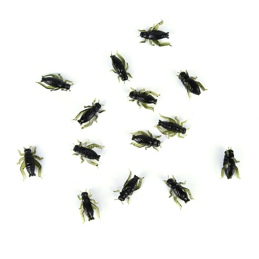20X Soft Fishing Lures Pesca Lightweight Cricket Insect Lure Simulation Baits Wn