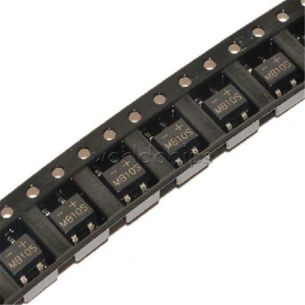 50pcs MB10S 1000V/0.5A SOP-4 Brand New