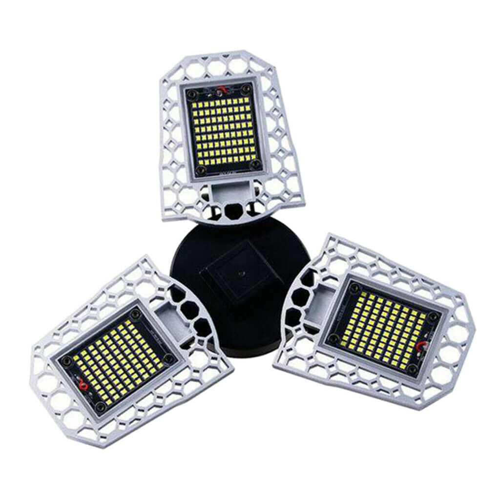 60W Garage Ceiling Lights 7200LM Folding LED Sensing Control Workshop Light Lamp