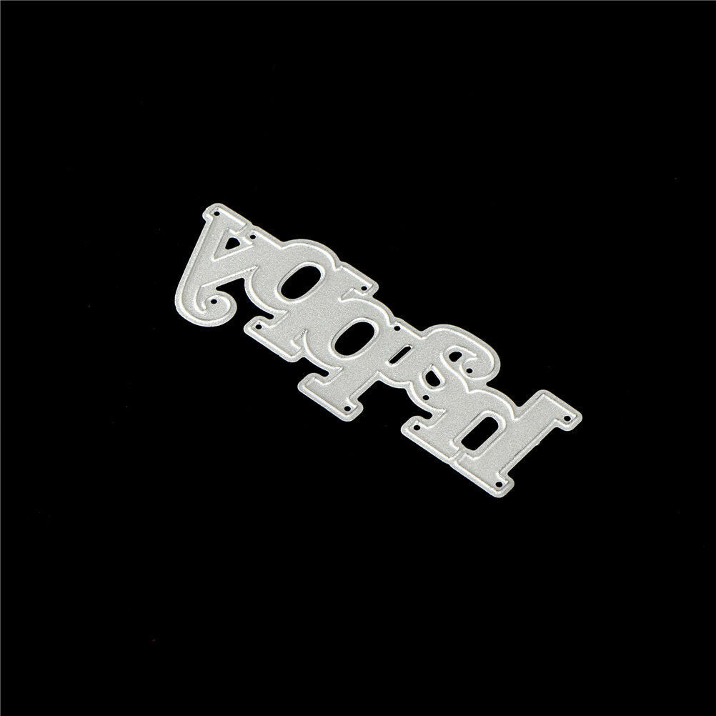 Greeting Words happy Metal Cutting Dies For DIY Scrapbooking Card Craft Dec Rf