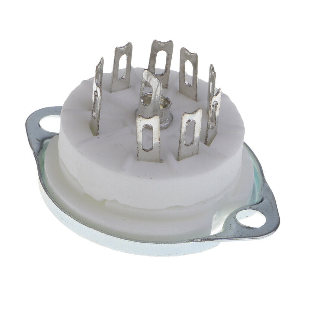 GZC9-F Ceramic 9pin PCB Mounting Tube Socket for 12AX7,12AT7,6922