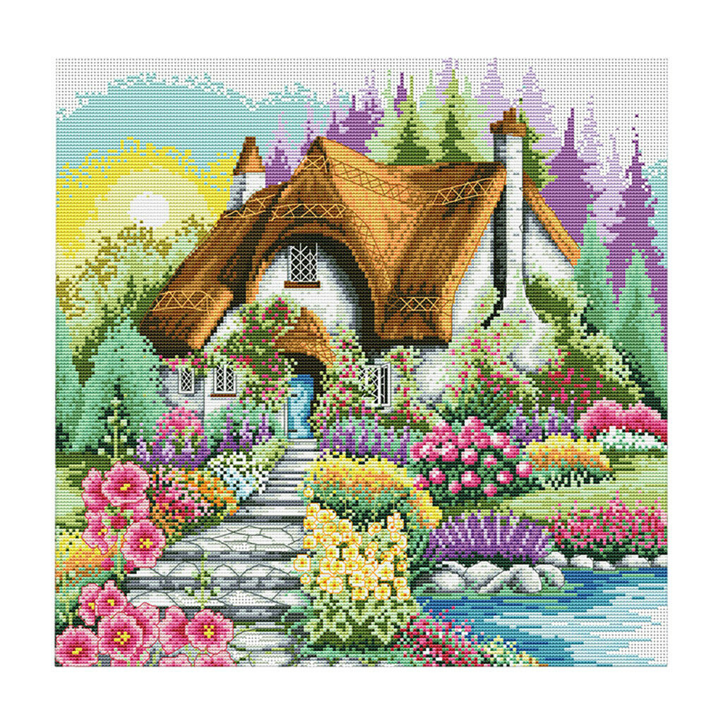 11CT Stamped Cross Stitch Starter Kits Beginners Cross-Stitching Pre-Printed