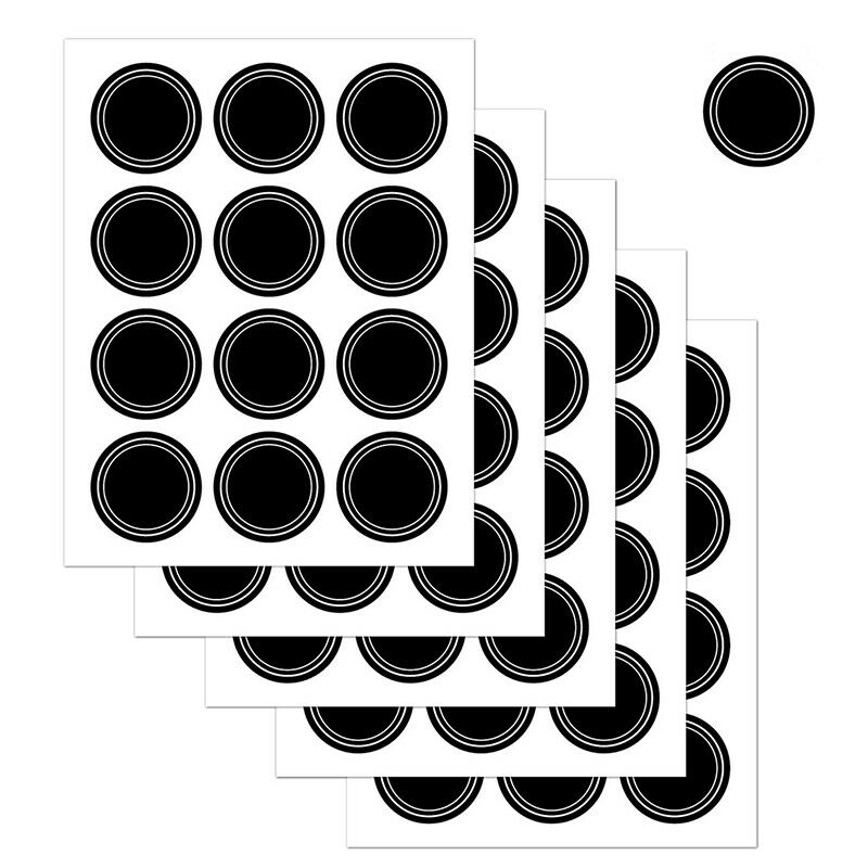60 Round Shape Label Stickers Mark Spice Jar Stickers for Crafters Home C.l8