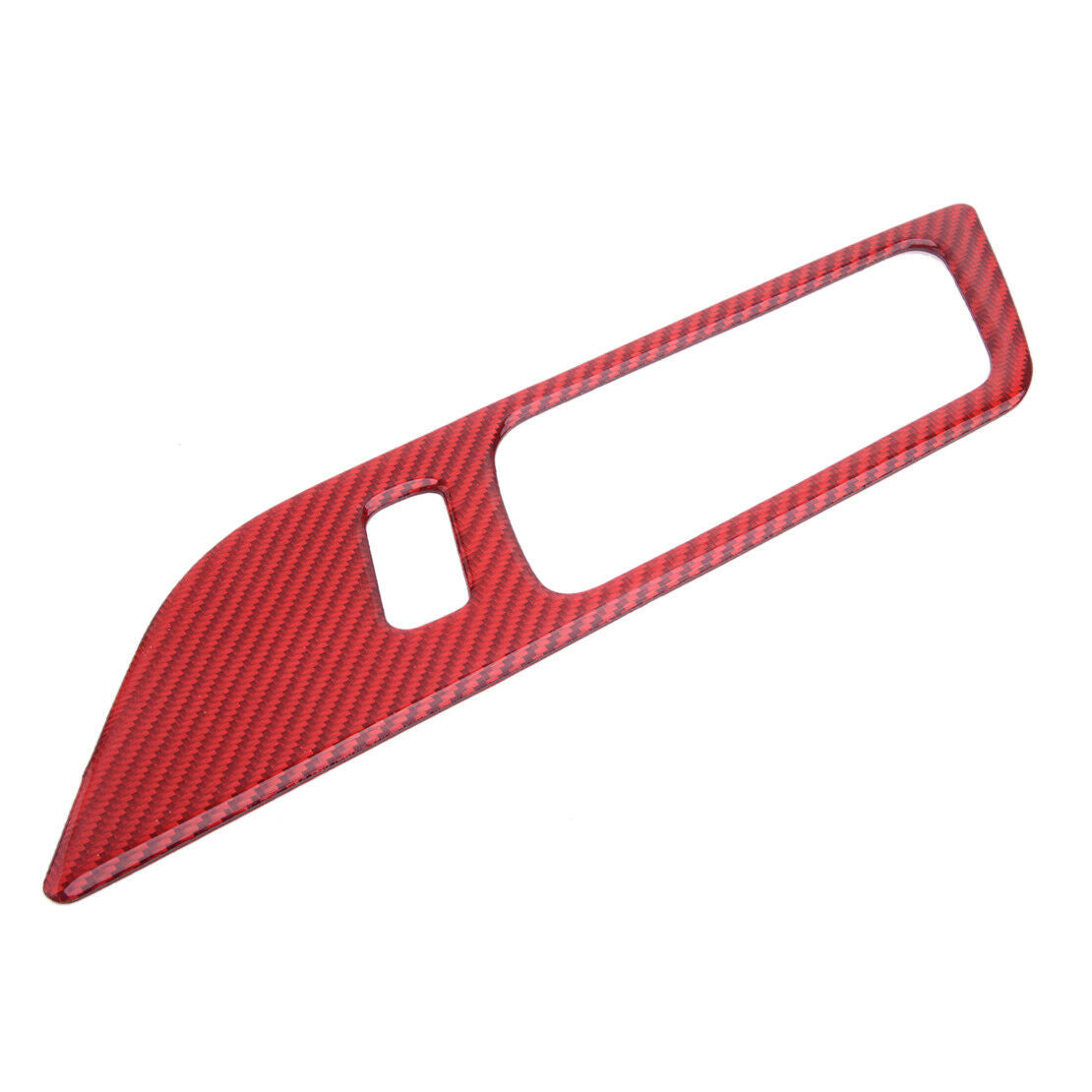 2x Red Carbon Fiber Door Handle Bowl Cover Trim Panel fit for Ford Mustang 15-19
