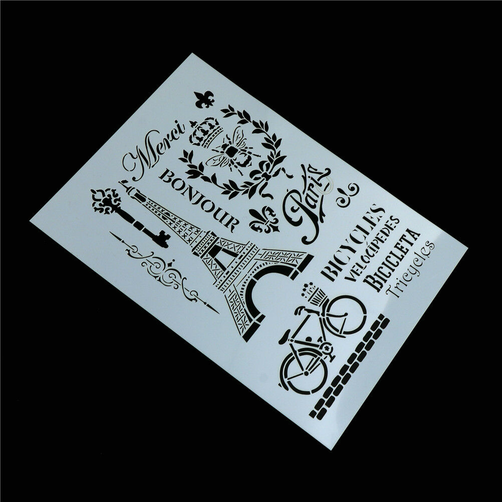 tower bicycle layering stencils for wall painting scrapbooking stamp albu.l8
