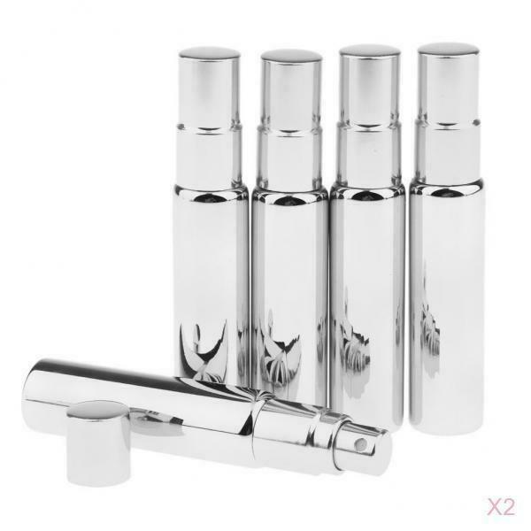 10Pcs 10mL Glass Refillable Perfume Empty Travel Spray Bottle Useful NEW
