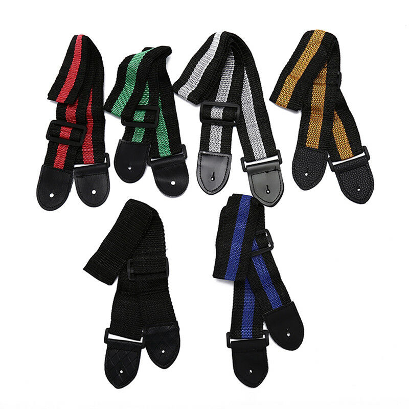 adjustable nylon guitar strap electric acoustic bass guitar strap ukulele EN Tt