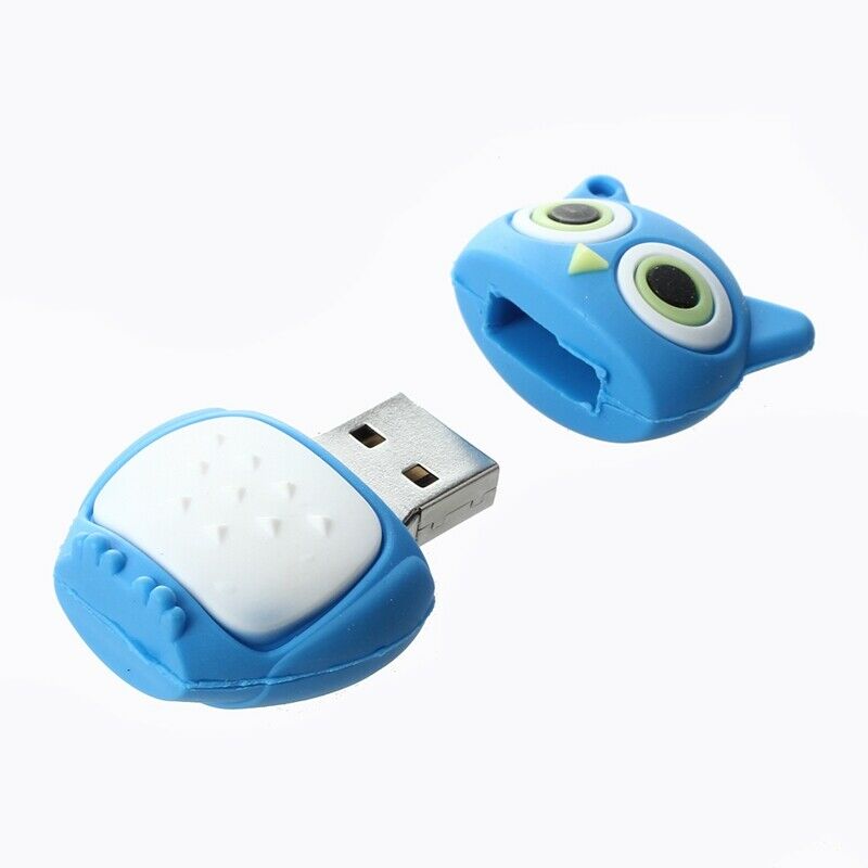 16GB USB 2.0 Memory Stick Flash Pen Drive Storage Cute Owl Blue H3H5H5