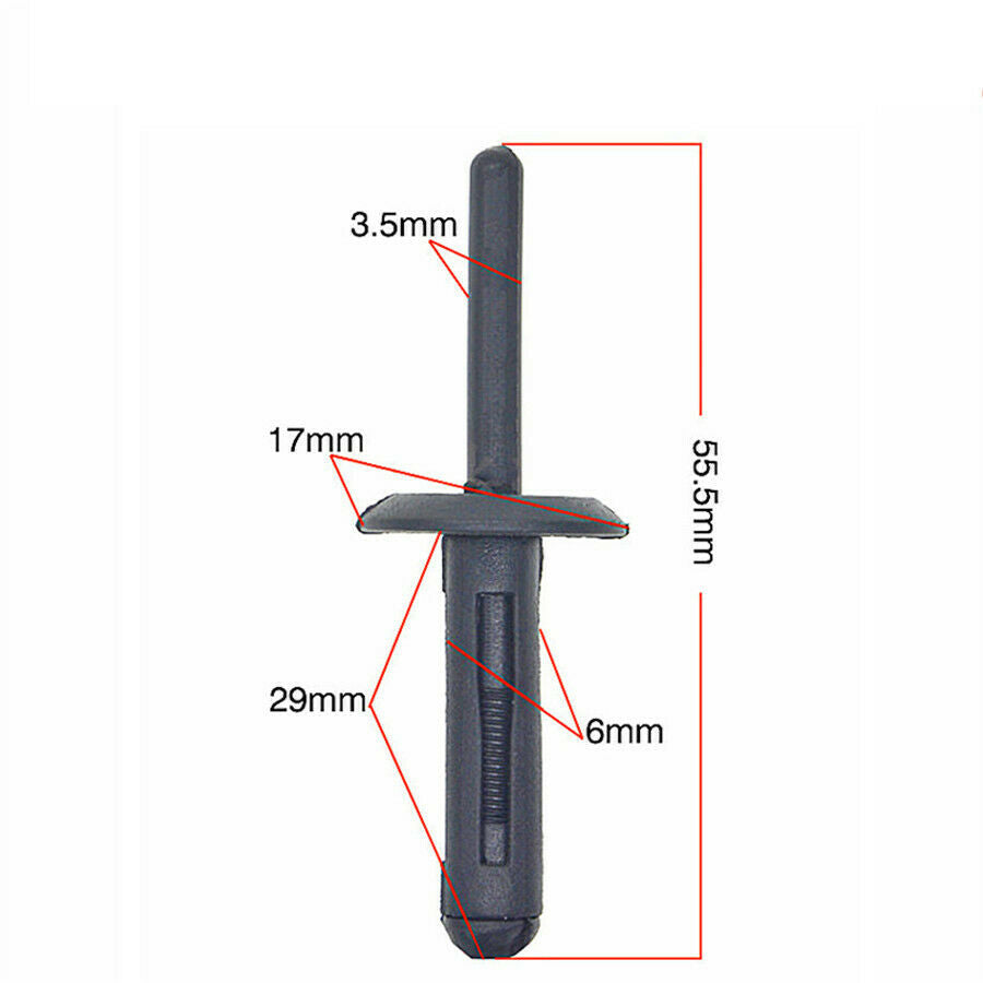 Nylon Plastic Fascia Bumper Rivets Car Body Repair Fastener Push Retainer Clips