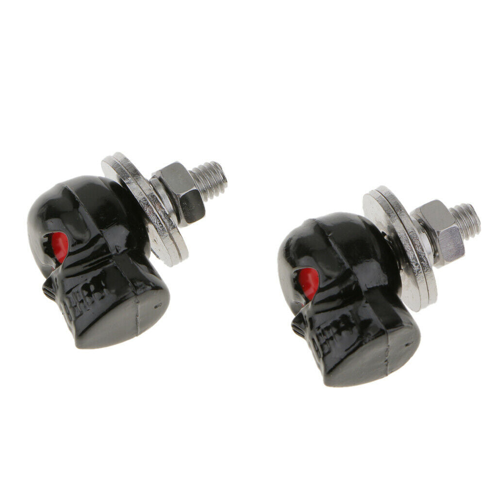 2x Motorcycle License Plate Fastener Bolts with Washers Replacement Kit