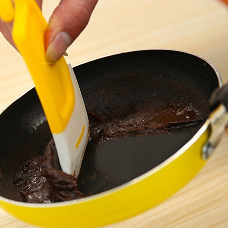 Pan Cleaning Scraper Silicone Kitchen Spatula Cake Baking Tool Pastry SpatuDEAU