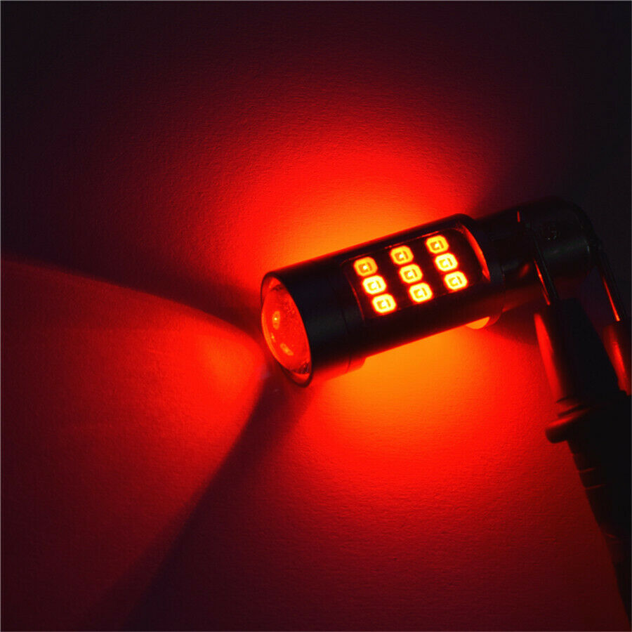 2X 1157 30SMD LED Red Flash Strobe Blinking Alert Safety Brake Tail Stop Light