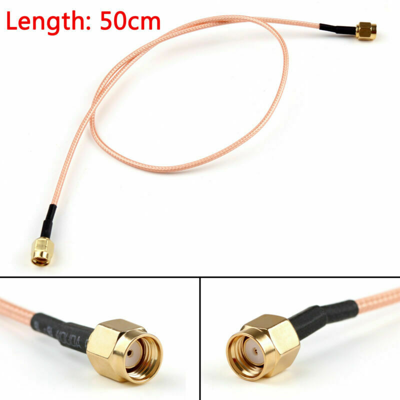 5x 50cm RG316 Cable RP SMA Male Jack To RP SMA Male Jack Straight Pigtail  B5