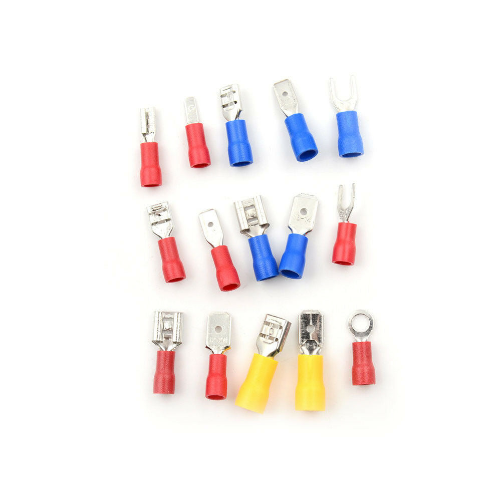 280Pcs/box Assorted Insulated Spade Crimp Terminal Electrical Wire ConnectDD