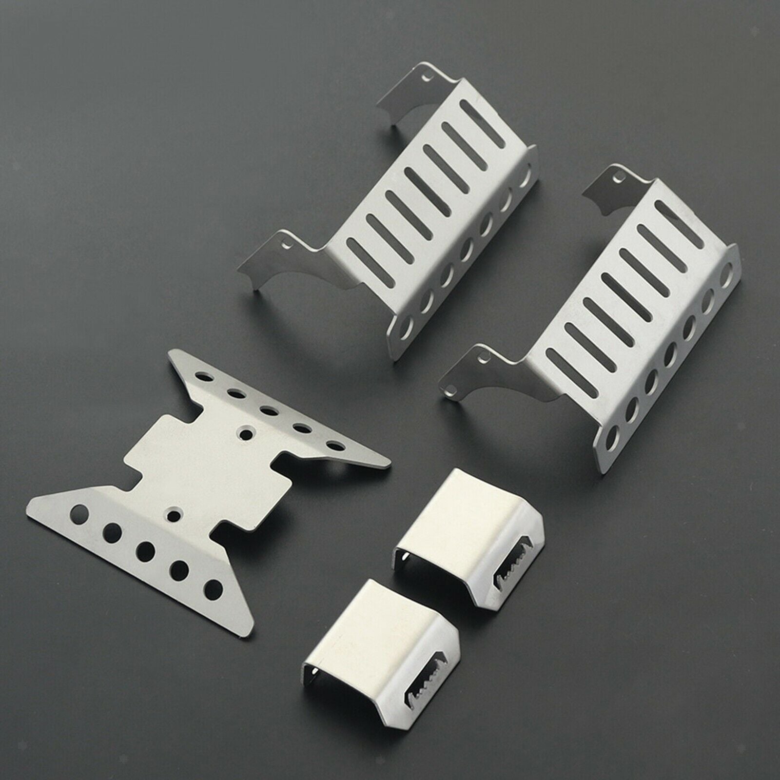 1:10 Metal Axle Guard Plate Skid Plate Set RC Chassis Armor Spare Parts Update