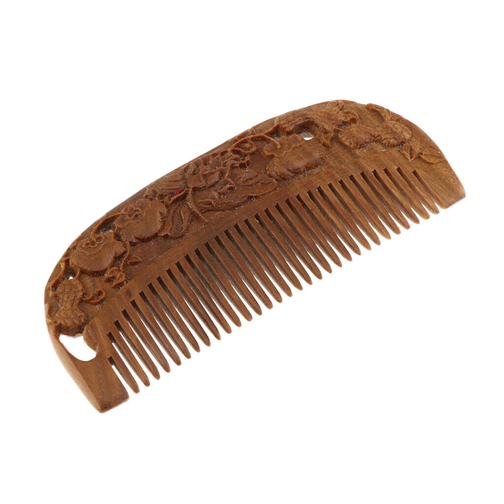Handmade Sandalwood Comb Pocket Wooden Hair Brush for Men Women Kids L13-3