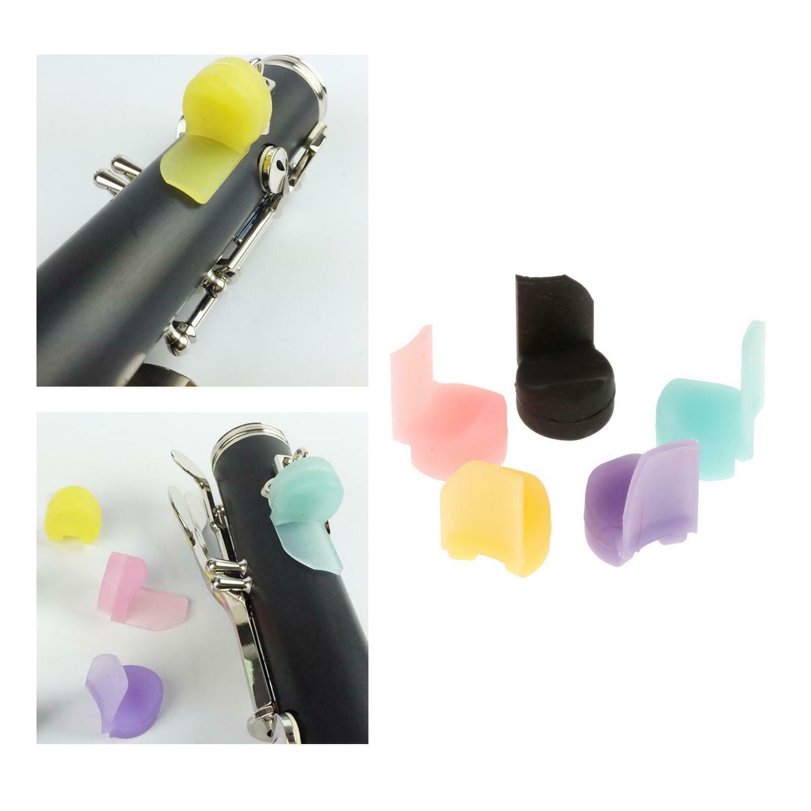 5-Pack Clarinet Thumb Rest Finger Holder Soft Pads for Clarinet Oboe Parts