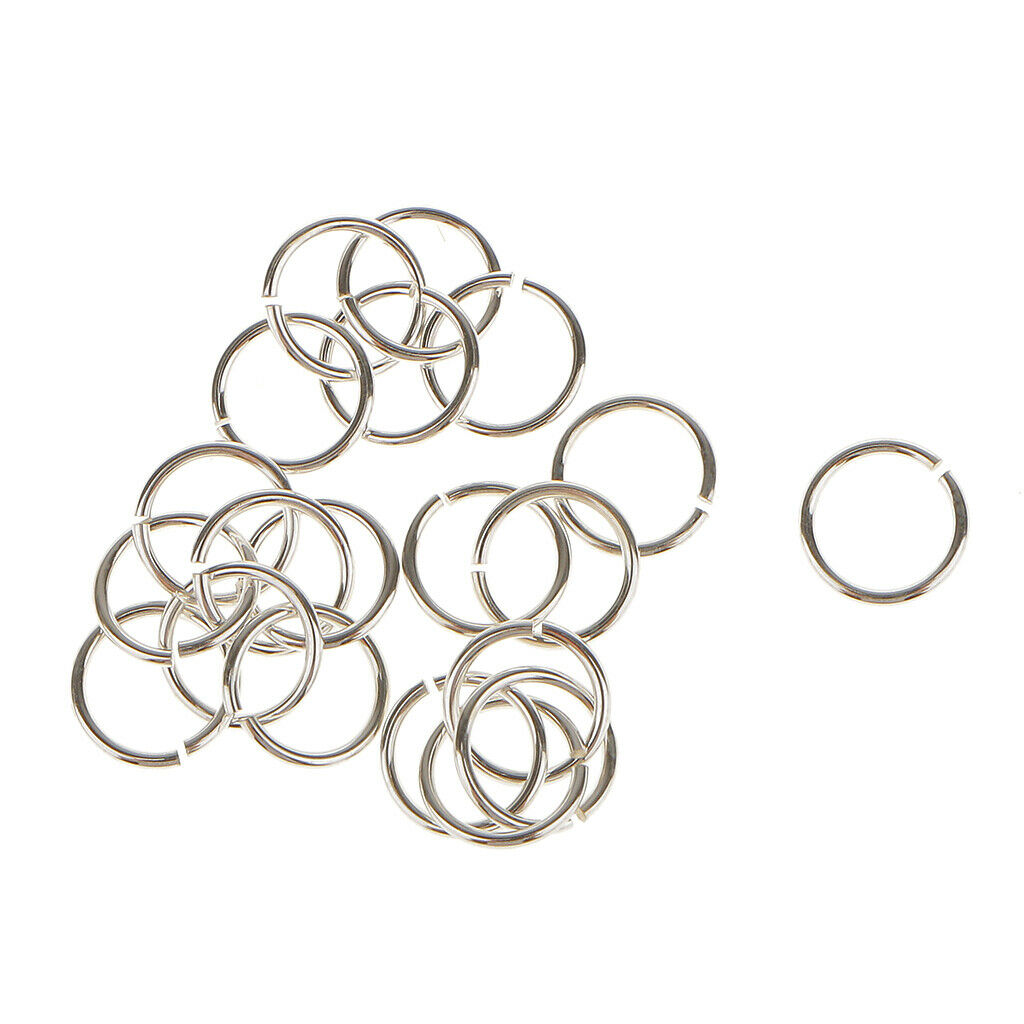 80pc DIY Jewelry Making Jump Rings Necklace 6mm Split Rings Link Rings Connector