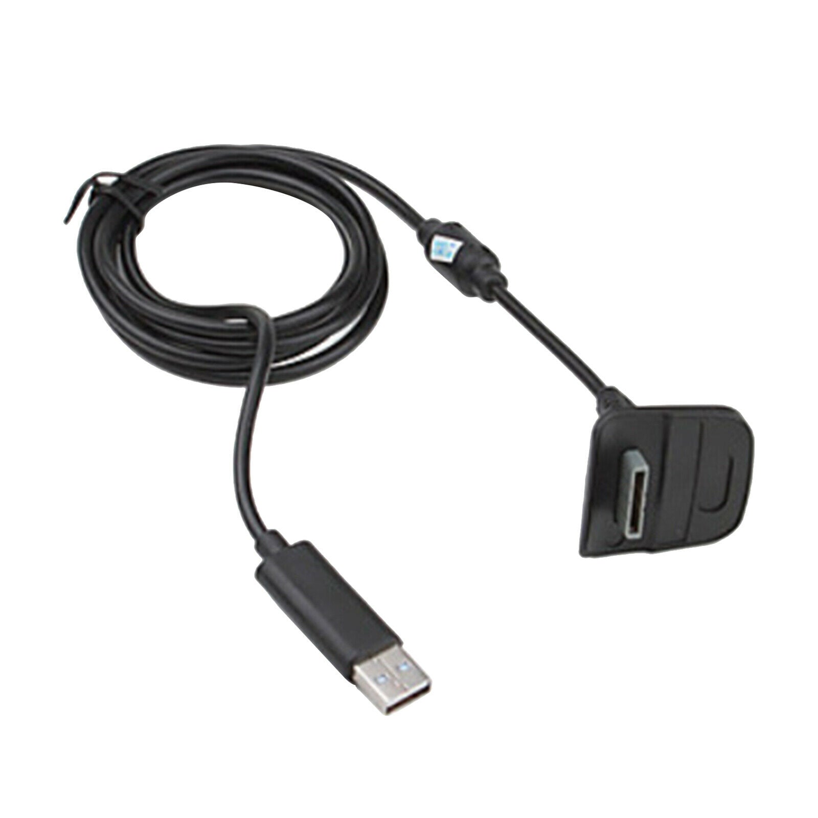 2 in 1 Play and Charge USB Cable for Microsoft   360 - Black