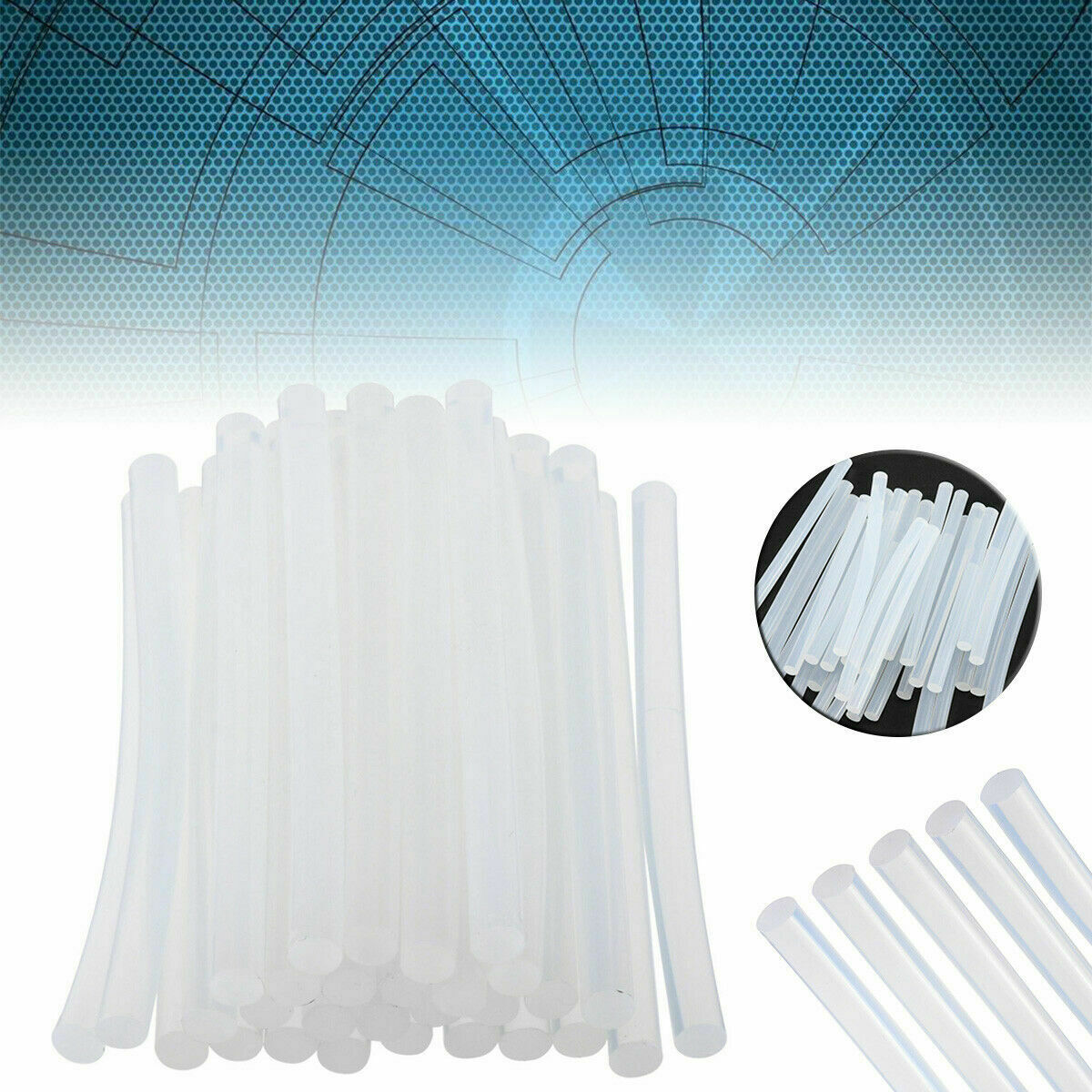 25pcs Mini Hot Melt Glue Sticks General Purpose Transparent Adhesive Stick 7mm