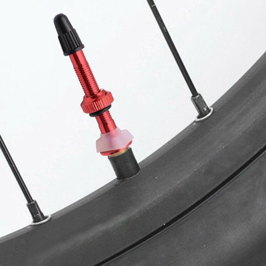 Mountain Bike Bicycle Presta Valves Replacement Core Vacuum-Nozzle Red