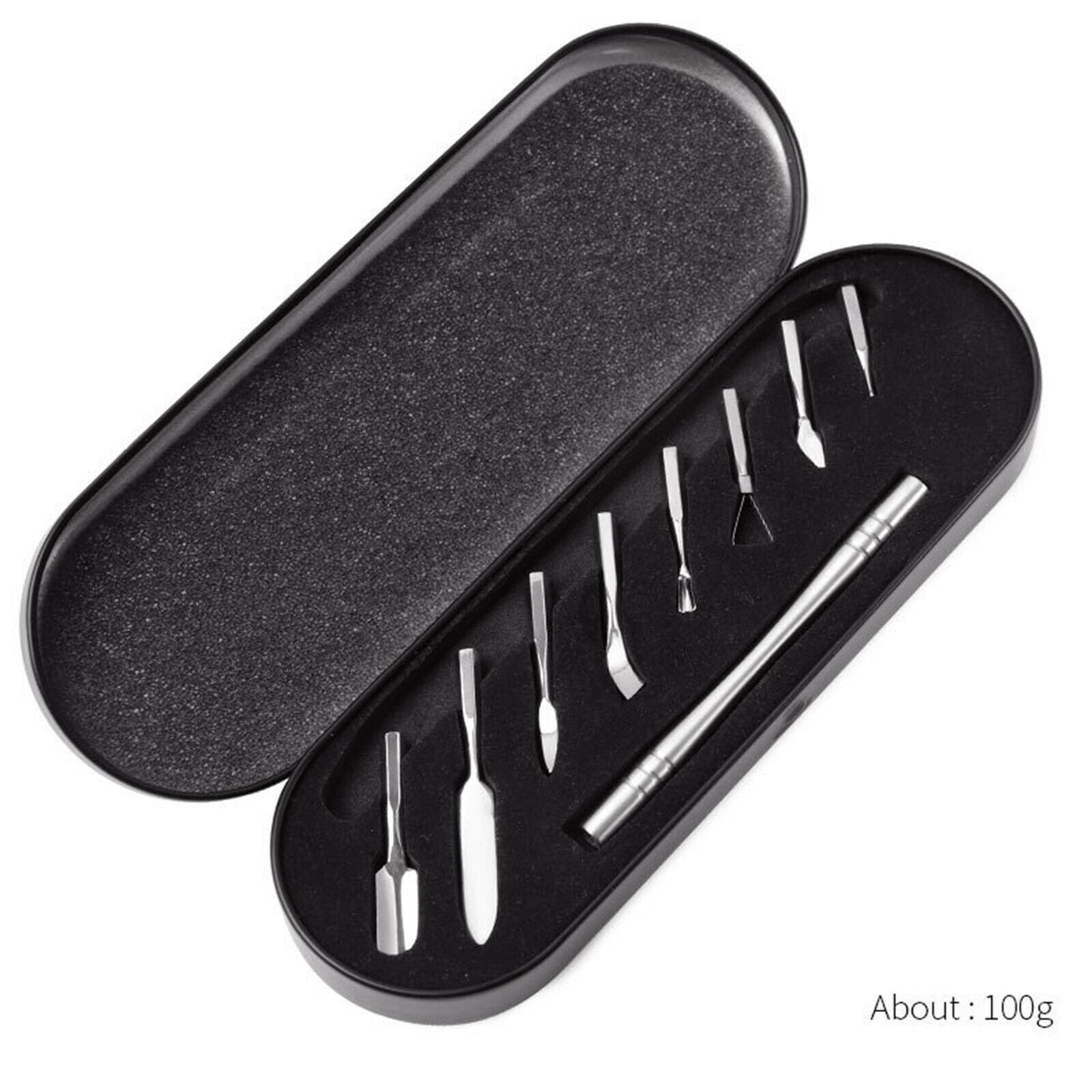 Cuticle Pusher Set Stainless Steel Nail Art Remover Nail Polish Kit Durable